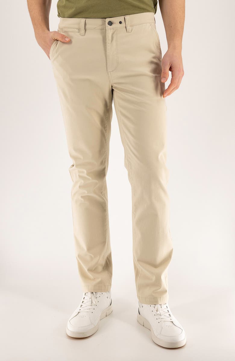 Devil-Dog Dungarees Cotton Stretch Twill Chinos, Main, color, Brown Rice