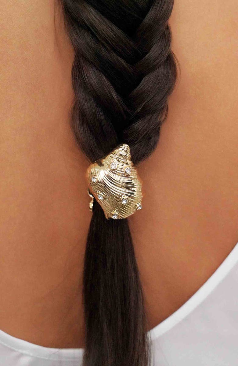 Ettika Soleil Seashell Ponytail Holder, Alternate, color, 