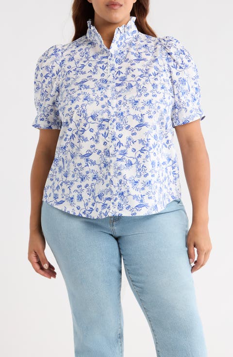 Kearny Floral Print Top (Plus)
