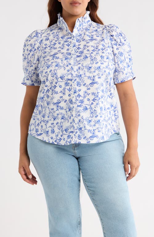 Sugarlips Kearny Floral Print Top In Multi
