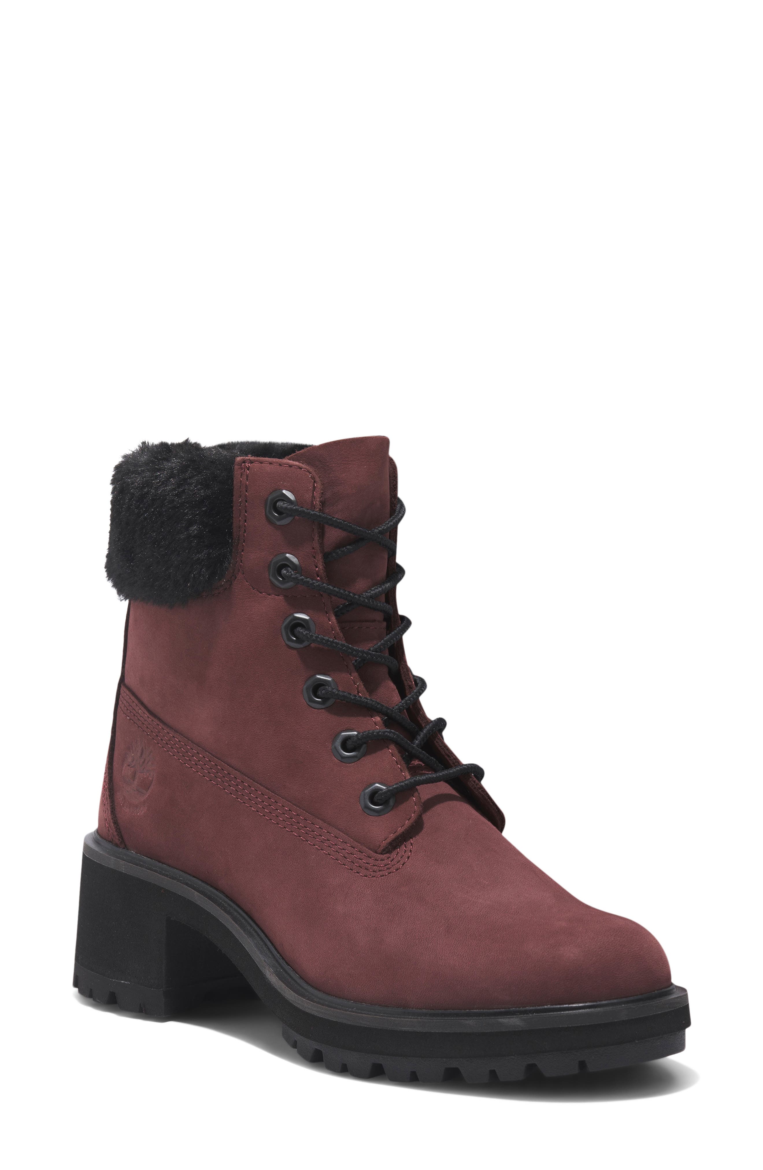 Kinsley Waterproof Boot, Main, color, BURGUNDY NUBUCK