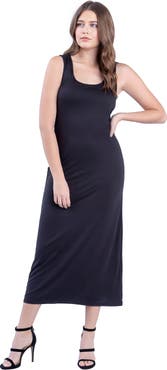 24seven Comfort Apparel Scoop Neck Maxi Dress with Racerback Detail