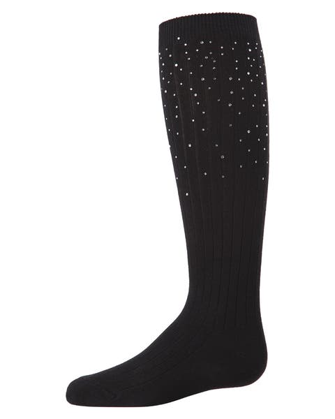 Ribbed Gemstone Knee High Socks (Toddler, Little Kid & Big Kid)