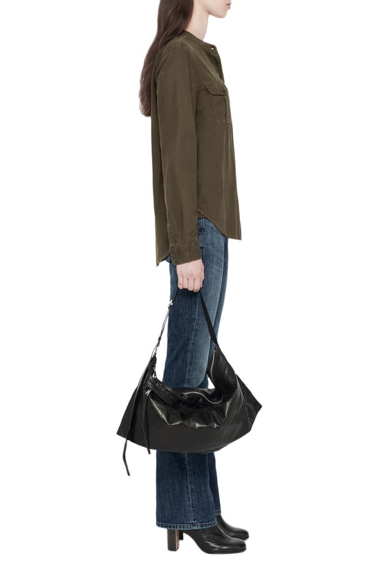 Tess Military Shirt, Alternate, color, HAZELNUT BROWN