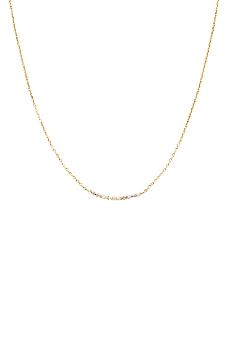 MADE BY MARY ILY Morse Code Necklace, Main, color, Gold Vermeil