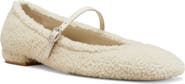 Stuart Weitzman Lennox Genuine Shearling Ballet Flat