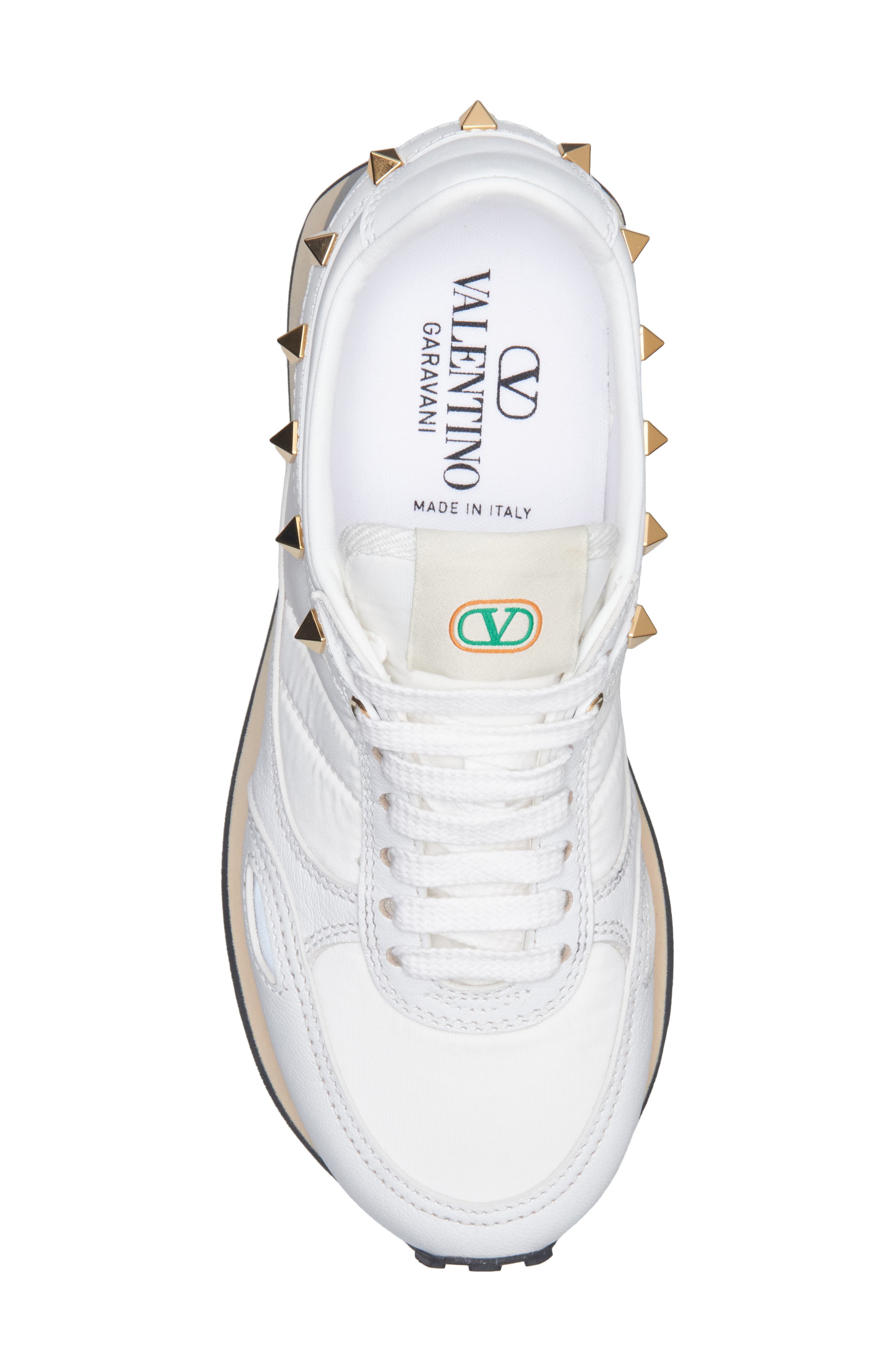 Stud Up Sneaker, Alternate, color, WHITE