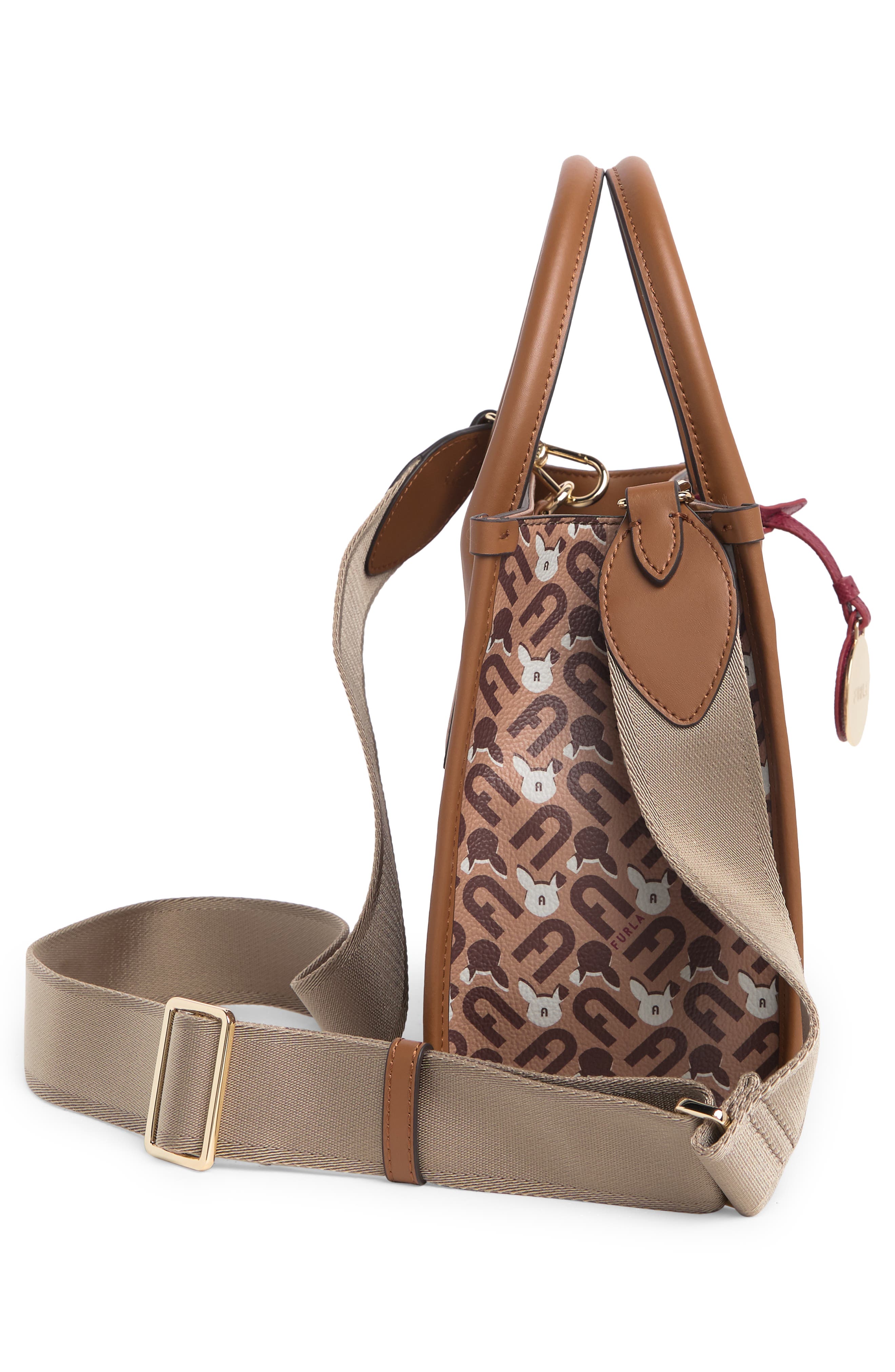 Furla Mini Afrodite Convertible Tote Bag, Alternate, color, 