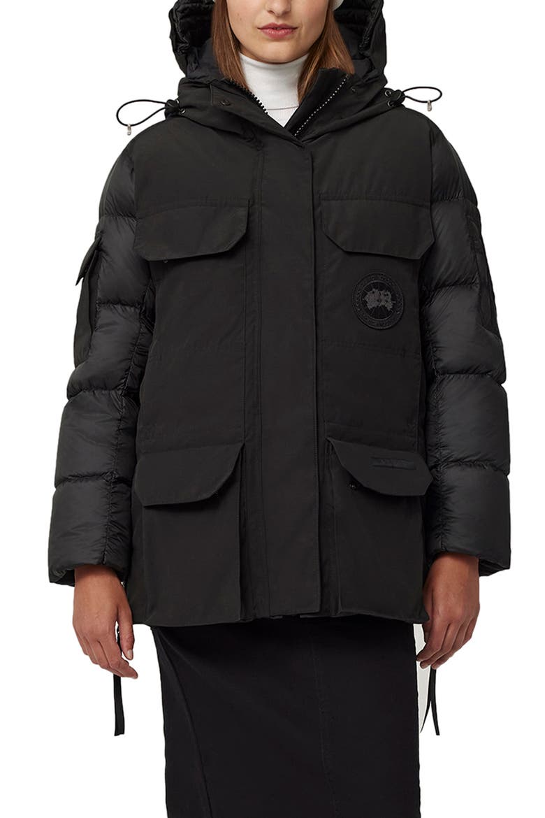 Paradigm Expedition Black Label Mixed Media Water Repellent 750 Fill Power Down Parka, Main, color, BLACK - NOIR