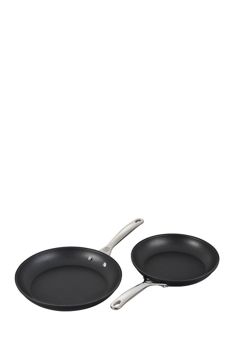 Le Creuset Set of 2 Toughened Nonstick PRO Fry Pans, Alternate, color, Black