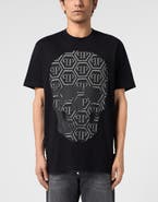 PHILIPP PLEIN Round Neck T-Shirt Skull Monogram Men
