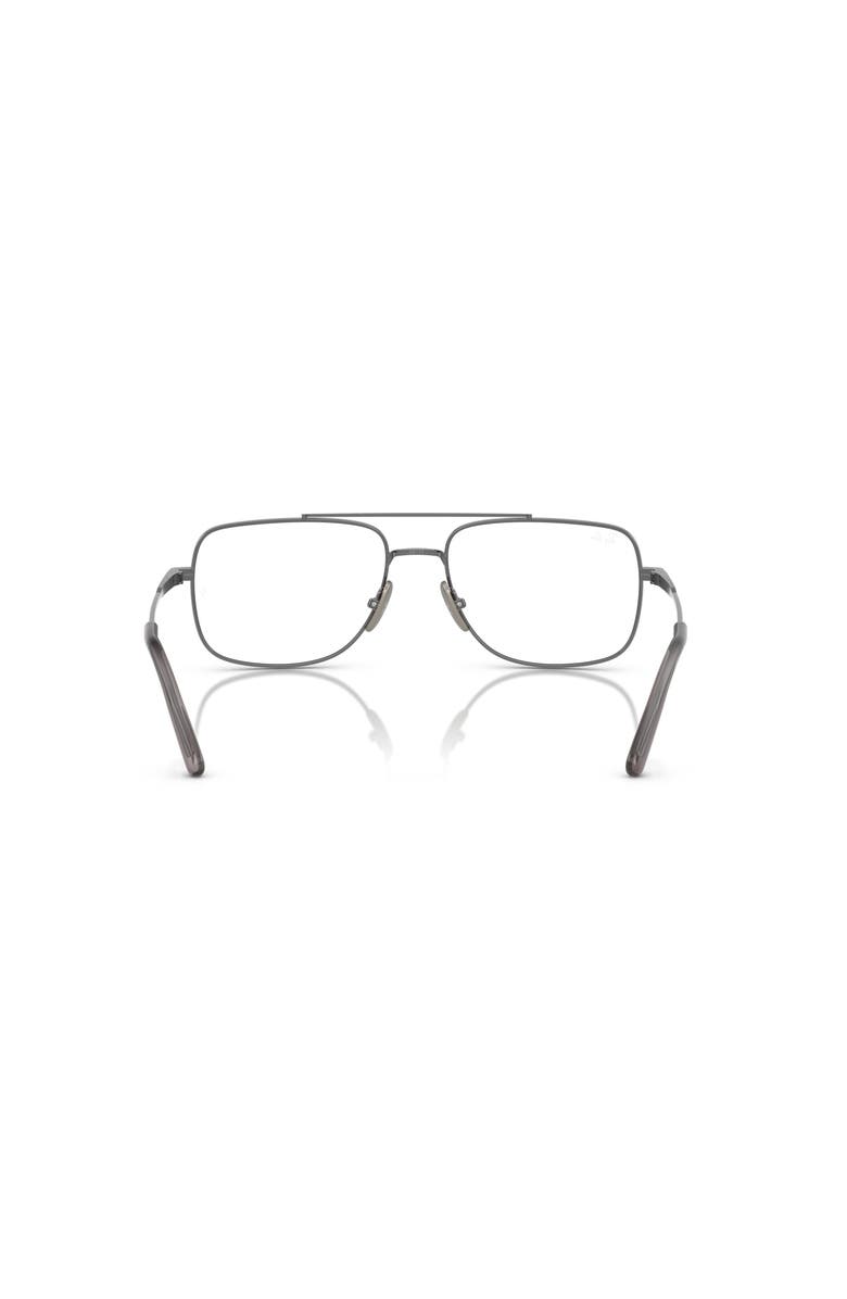 Ray-Ban 58mm Square optical glasses, Alternate, color, Silver