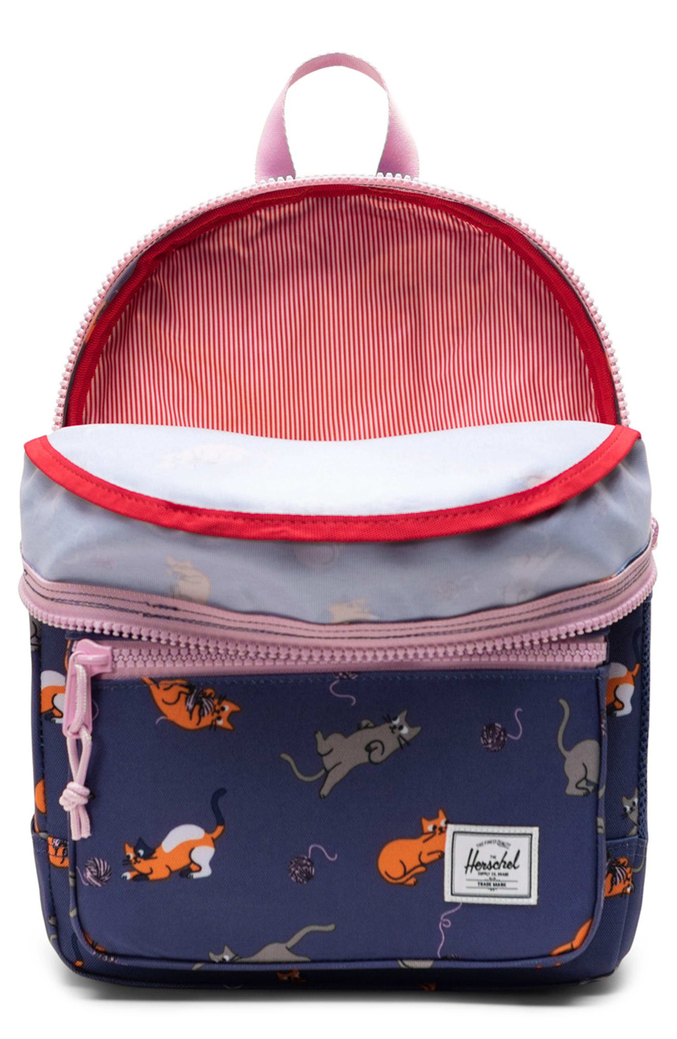 Herschel Supply Co. Kids' Heritage Backpack, Alternate, color, Playing Cats