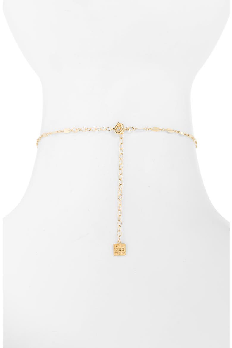 Bella Adjustable Choker, Alternate, color, GOLD