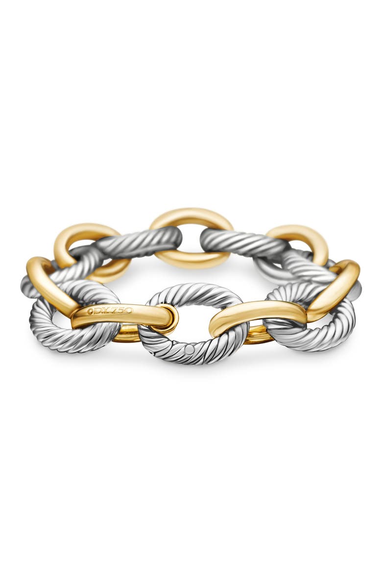 Oval Extra Large Link Bracelet with Gold, Alternate, color, TWO TONE