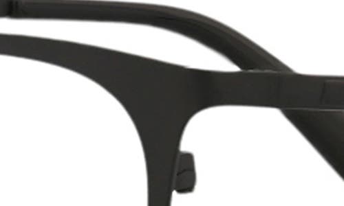 Alexander Mcqueen Mcqueen 50mm Cat Eye Optical Glasses In Black Black Transparent