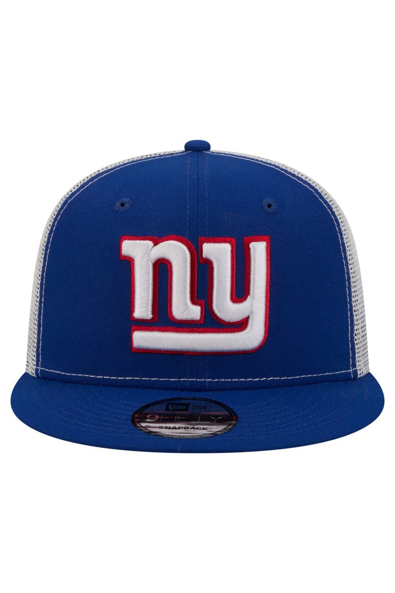 Men's New Era  Royal New York Giants Core Team 9FIFTY Trucker Snapback Hat, Alternate, color, Royal