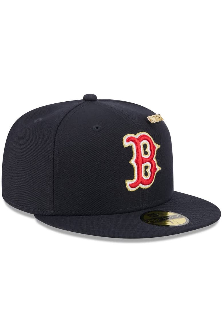 Men's New Era  Navy Boston Red Sox 2025 59FIFTY Day 59FIFTY Fitted Hat with Pins, Alternate, color, Navy