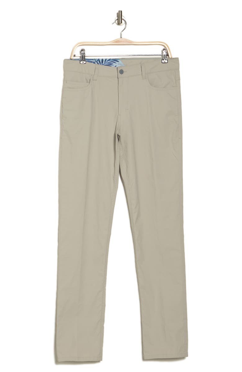 Vintage 1946 Flat Front Slim Leg Performance Twill Pants, Alternate, color, Stone