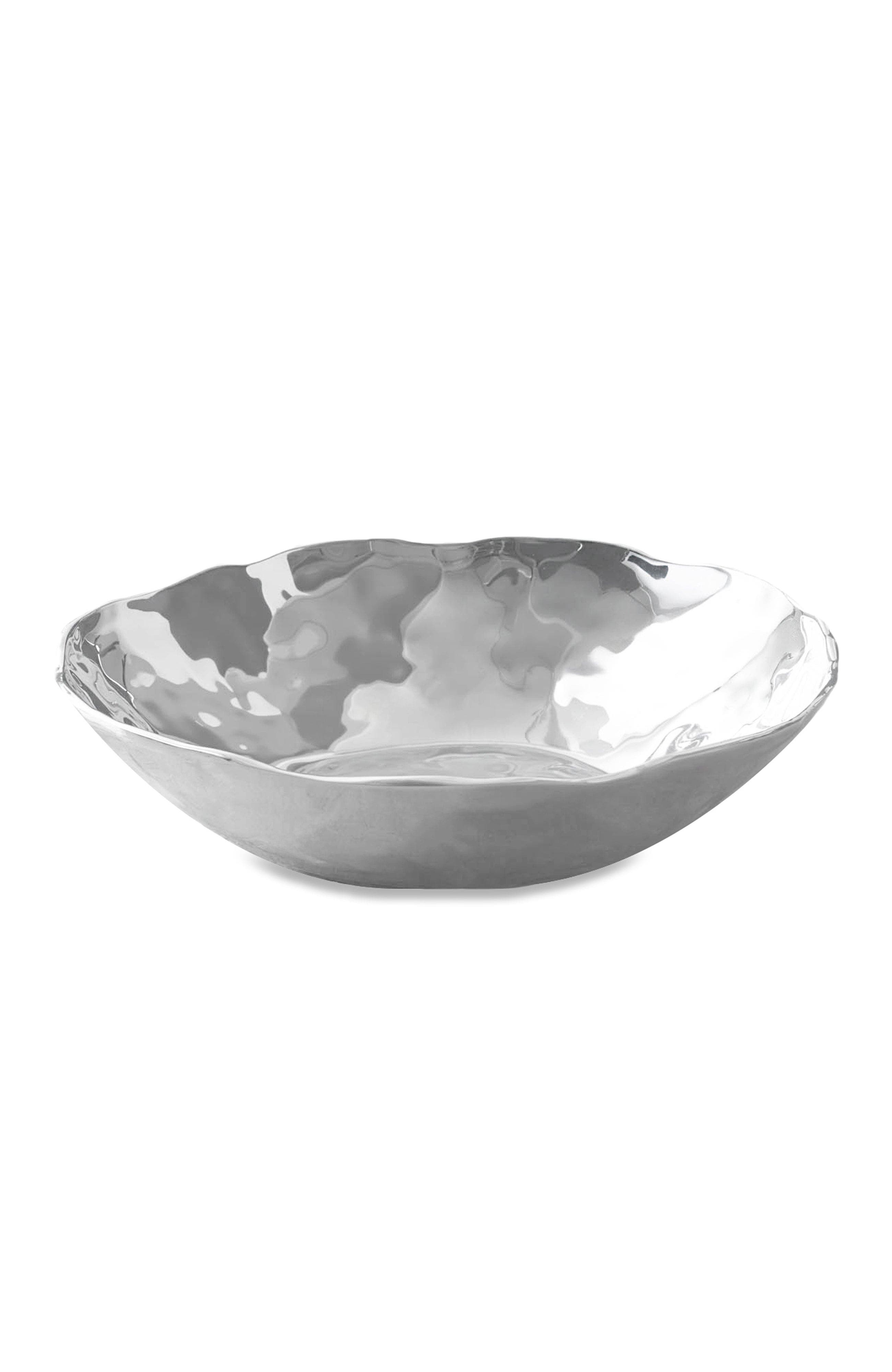Beatriz Ball Collection Soho Organic Large Bowl In Silver