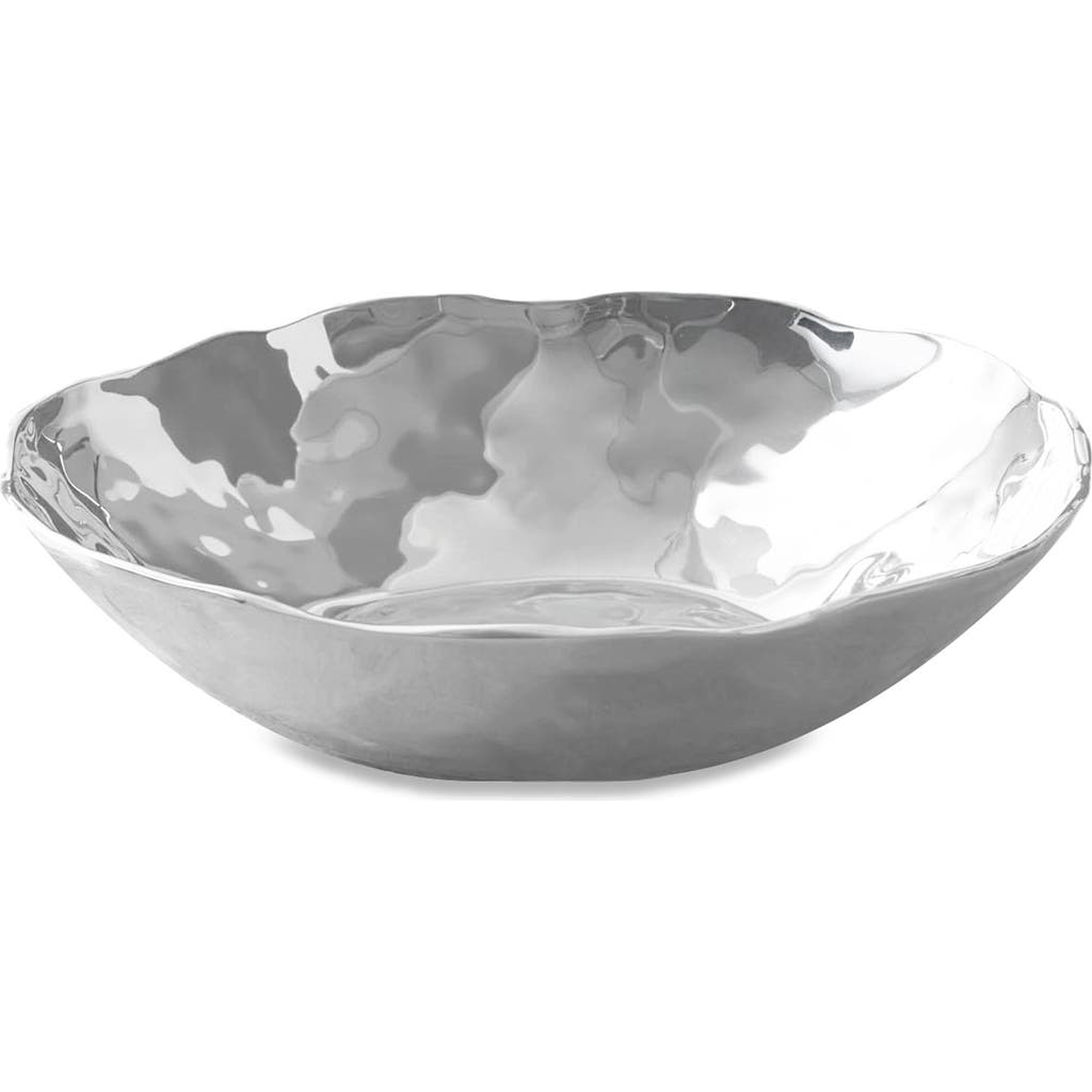 Beatriz Ball Collection Soho Organic Large Bowl In Silver