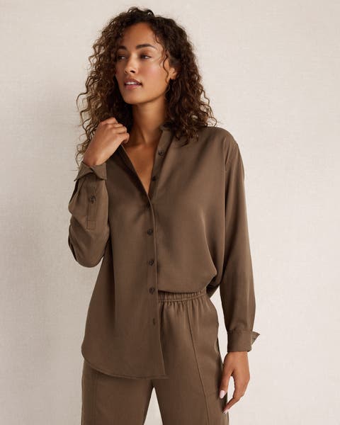 The Daily Shirt in Drapey Twill