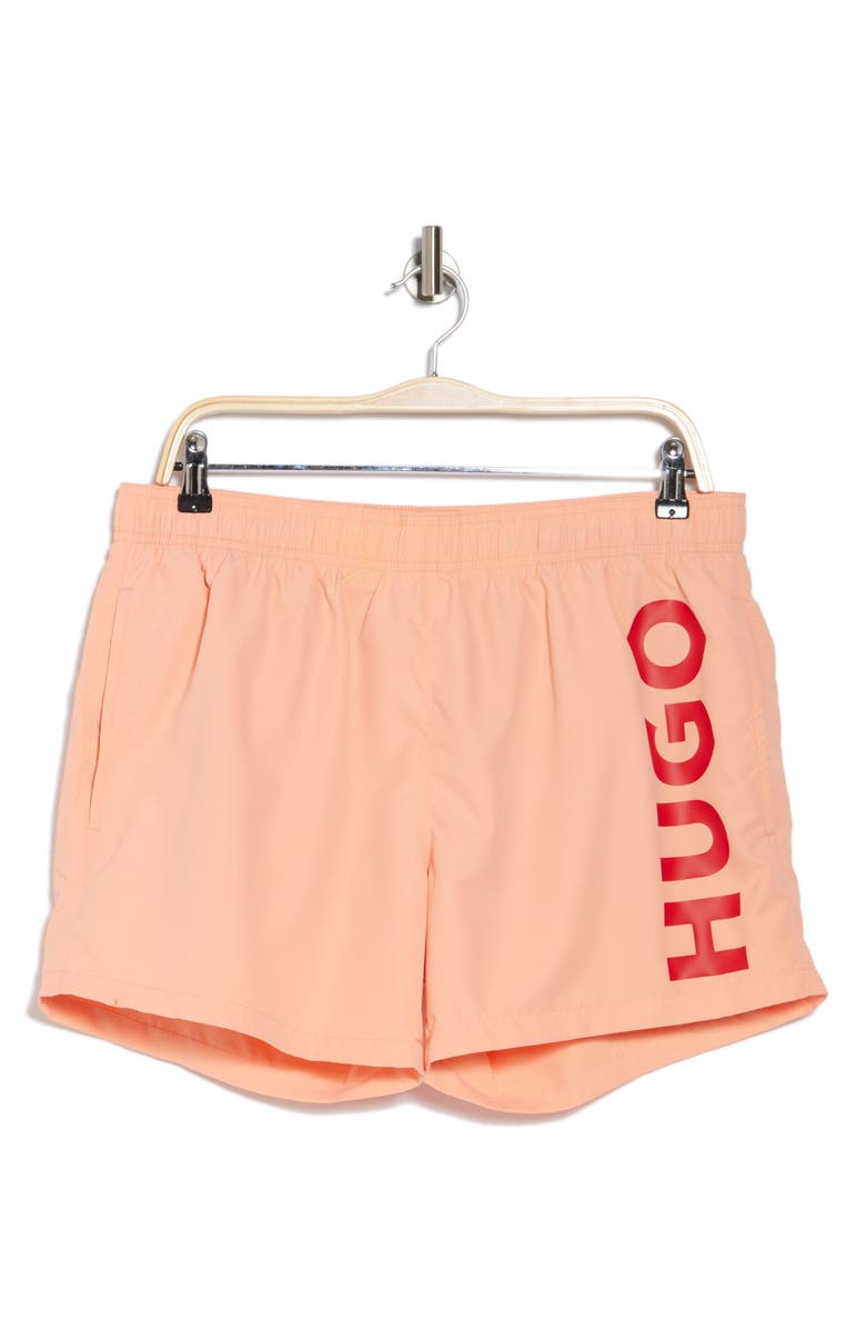 BOSS Abas Logo Board Shorts, Main, color, 