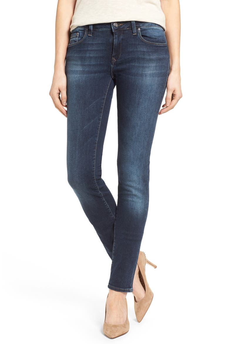 'Adriana' Stretch Skinny Jeans, Main, color, DARK SUPER