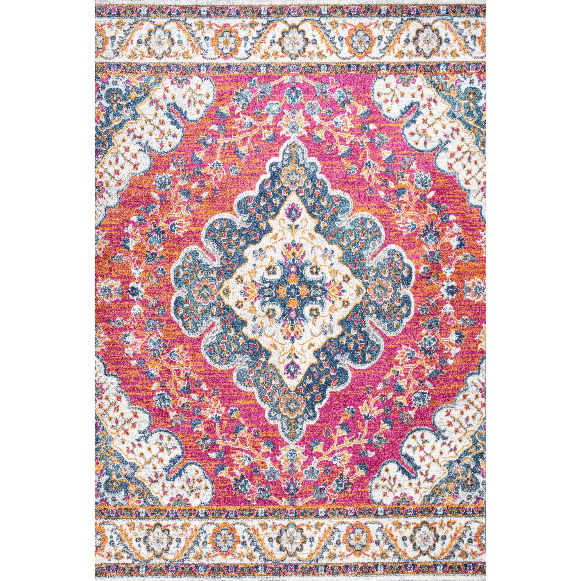 selected Fuchsia/White
