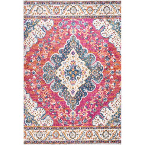 Bohemian FLAIR Boho Vintage Medallion Area Rug