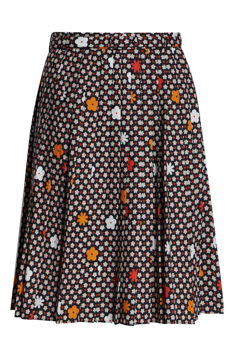 MM6 Maison Margiela Print Belted Skirt, Main, color, Black/ Red
