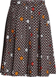 MM6 Maison Margiela Print Belted Skirt