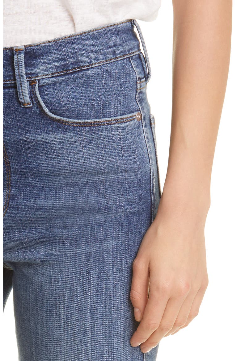 Le Sylvie High Waist Raw Hem Crop Jeans, Alternate, color, CROSSLANE