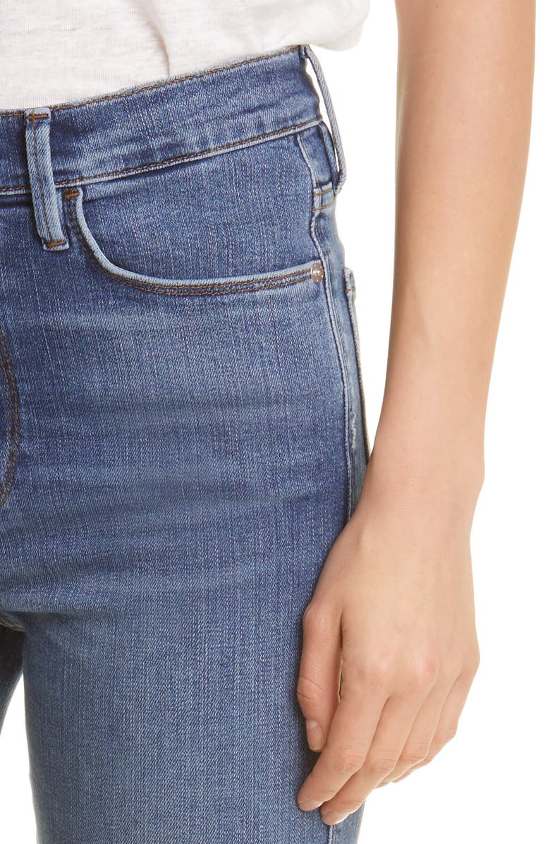 FRAME Le Sylvie High Waist Raw Hem Crop Jeans, Alternate, color,