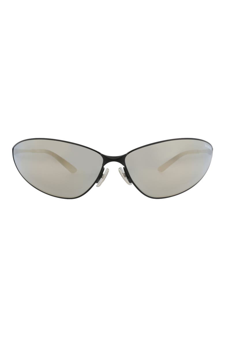 93mm Shield Mirrored Sunglasses, Main, color, BLACK BLACK BRONZE
