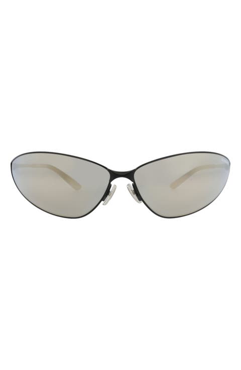 93mm Shield Mirrored Sunglasses