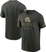 Nike Men's Nike Forest Green Cleveland Browns 2025 Salute to Service Sideline Primary Edge Dri-FIT T-Shirt