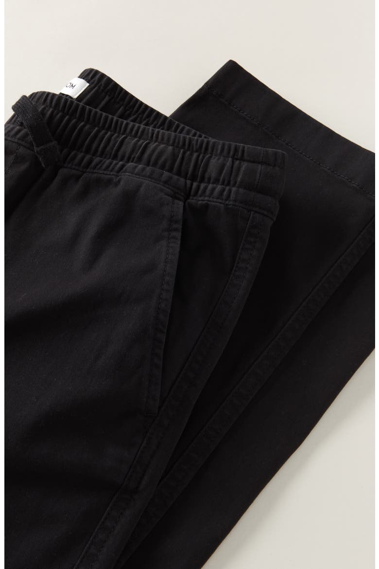 Kids' Relaxed Stretch Cotton Chinos, Alternate, color, BLACK