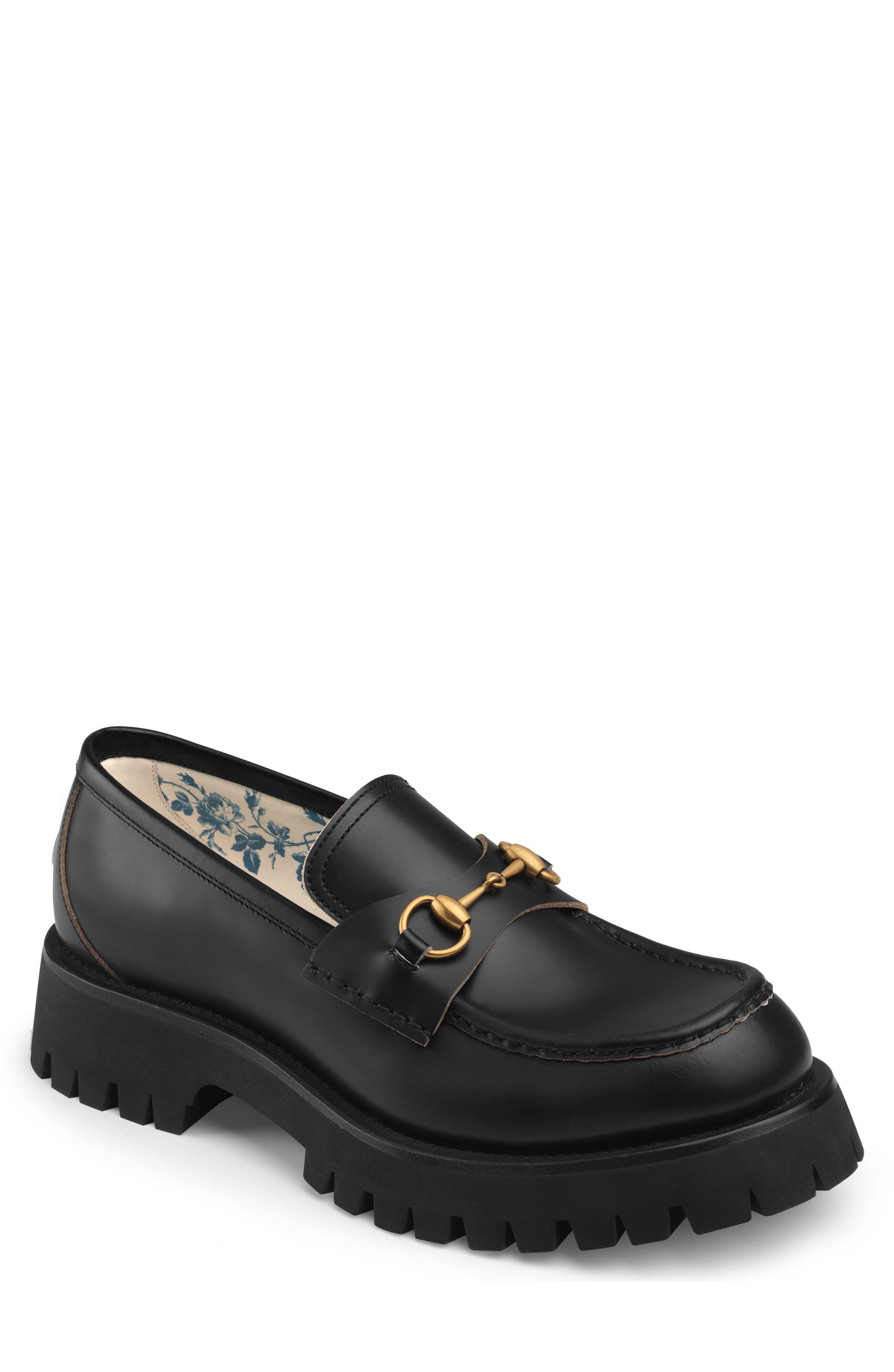 Gucci Bit Lug Sole Loafer, Main, color, 