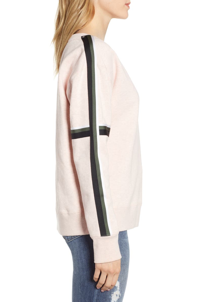 Sanctuary Backtrack Sport Stripe Sweatshirt, Alternate, color, 