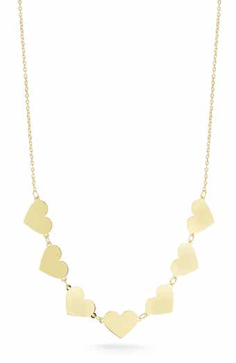 Ember Fine Jewelry 14K Yellow Gold Heart Frontal Necklace