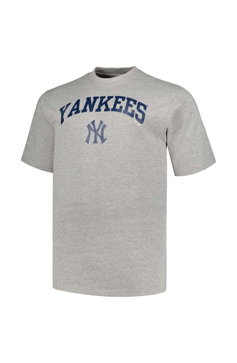 PROFILE Men's Profile Black/Heather Gray New York Yankees Big & Tall T-Shirt Combo Pack, Alternate, color, 