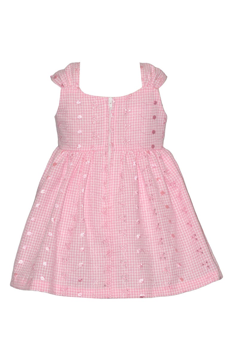 Iris & Ivy Eyelet Bow Shoulder Dress, Alternate, color, Pink