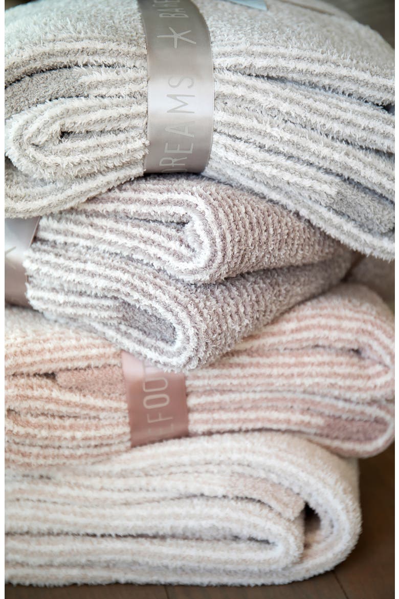 CozyChic™ Microstripe Blanket, Alternate, color, STONE-PEARL