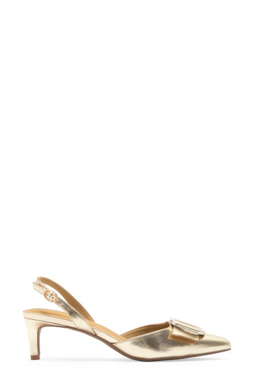 Anne Klein Bernette Bow Pump In Gold