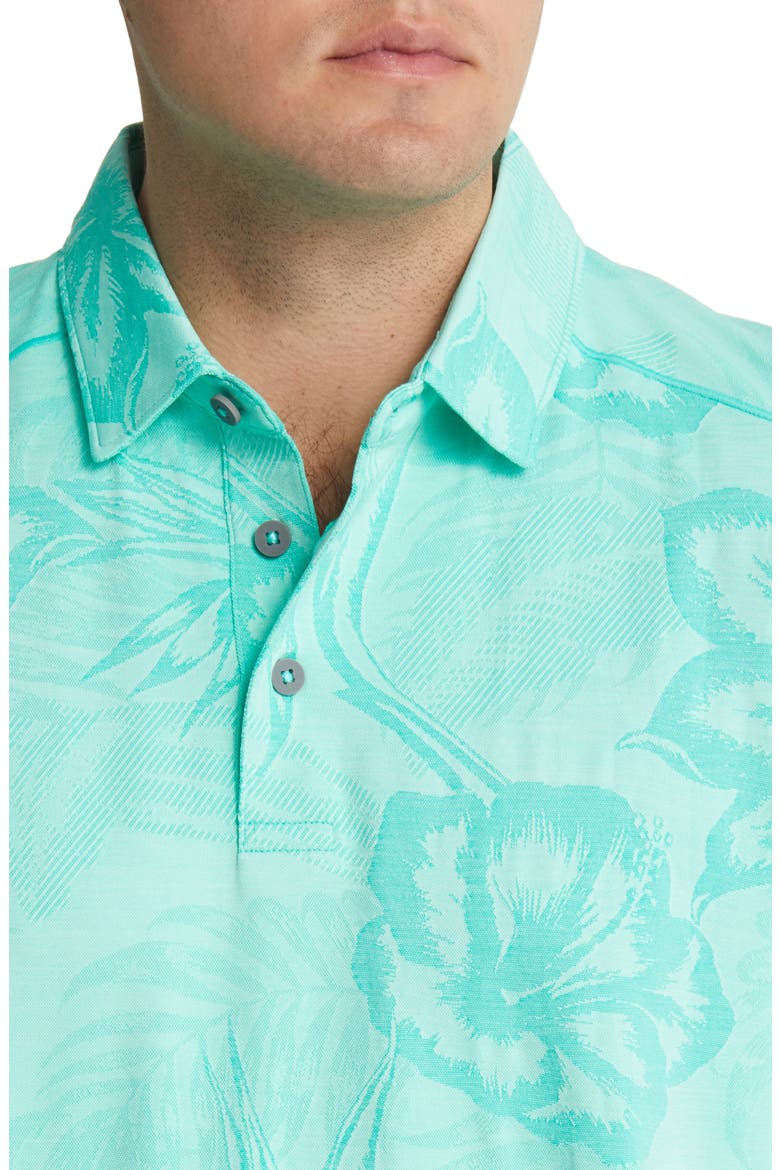 Delray Fresco Stretch Polo, Alternate, color, AQUA ALOHA