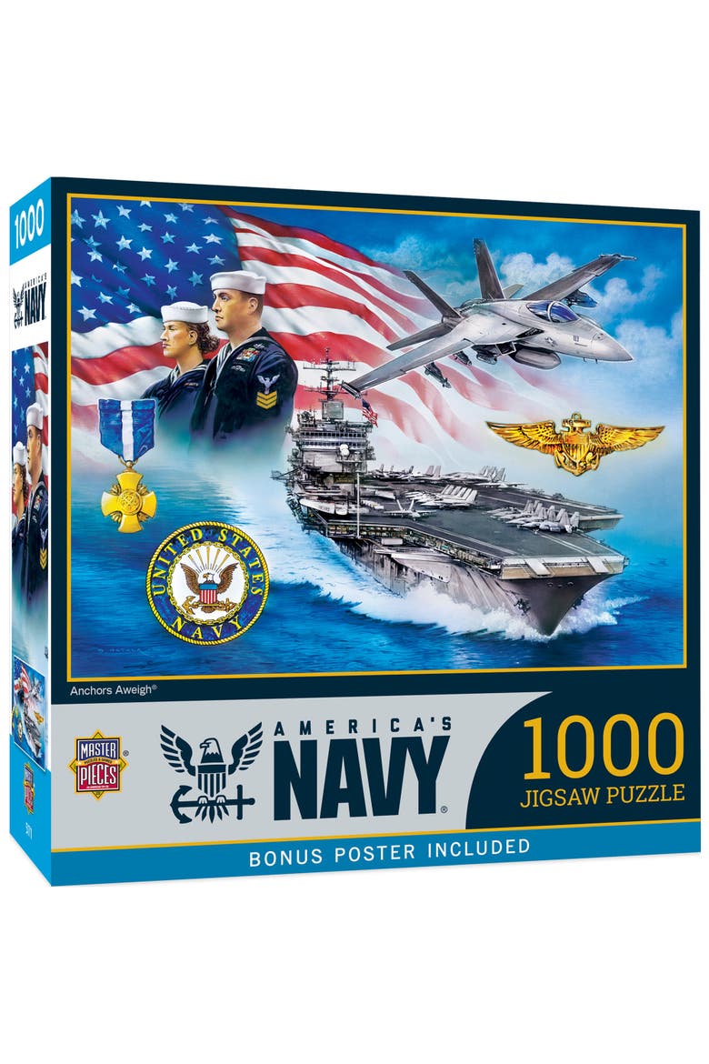US Navy Anchors Away 1000 Piece Puzzle, Main, color, Multicolor
