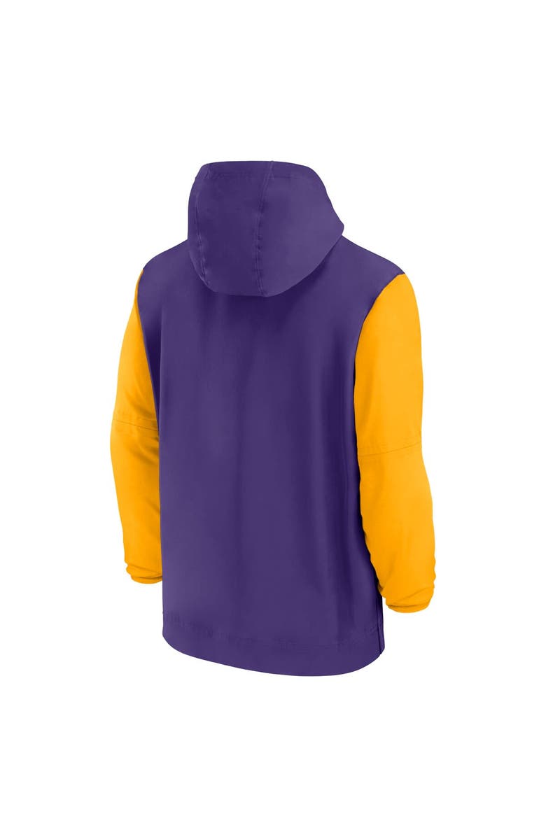 Nike Men's Nike Purple LSU Tigers 2024 Sideline Pregame Player Half-Zip Hoodie, Alternate, color, Purple