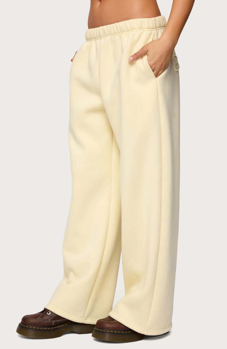 EDIKTED Jaylie Wide Leg Sweatpants, Alternate, color, 