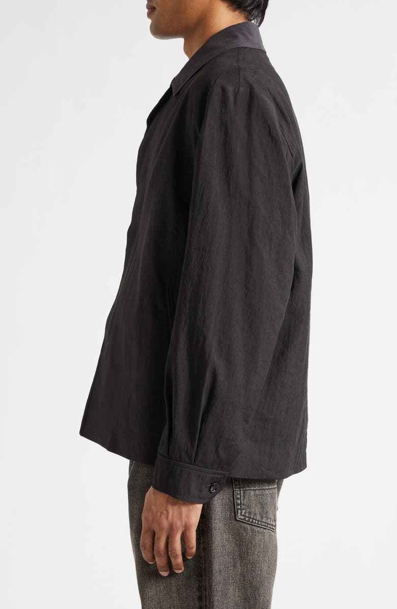OUR LEGACY Pack Linen Blend Jacket, Alternate, color, Soot Black Techflax
